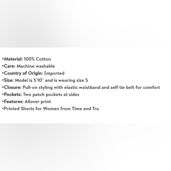 Time and Tru Tropical Shorts - Picture 5 of 6